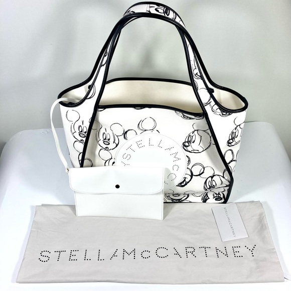 Stella McCartney Disney Fantasia Mickey Mouse Cotton X-Large Tote With Pouch NEW - Picture 12 of 17